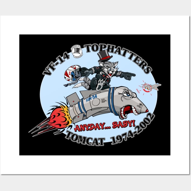 VF-14 Tophatters Nose Art Wall Art by MBK